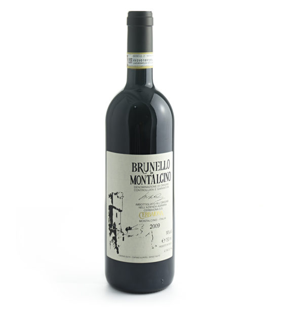 Bottiglia brunello di Montalcino Cerbaiona 2011
