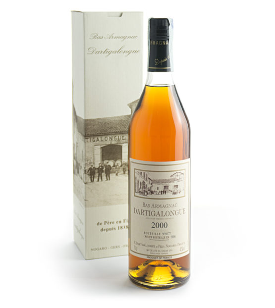 Dartigalongue Bas Armagnac 2000 con confezione